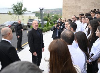 Prezident İlham Əliyev Qarabağ Universitetinin Klinikası binasının, Tibb və sağlamlıq elmləri fakültəsinin tədris korpusunun açılışında iştirak edib