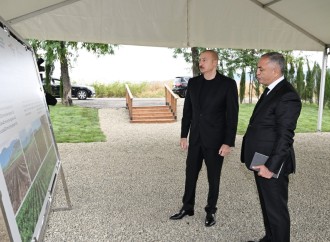 Prezident İlham Əliyev Xocalının Daşbulaq kəndində tut bağında görülmüş işlərlə tanış olub