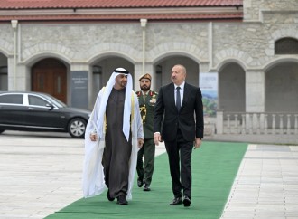Birləşmiş Ərəb Əmirliklərinin Prezidentinin Şuşada rəsmi qarşılanma mərasimi olub