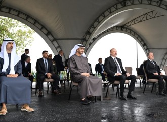 Prezidentlər İlham Əliyev və Şeyx Məhəmməd bin Zayed Al Nəhyan Cıdır düzündə Qarabağ atlarının şousunu izləyiblər