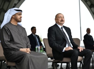 Prezidentlər İlham Əliyev və Şeyx Məhəmməd bin Zayed Al Nəhyan Cıdır düzündə Qarabağ atlarının şousunu izləyiblər