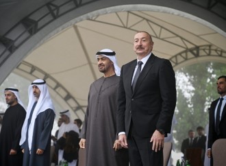 Prezidentlər İlham Əliyev və Şeyx Məhəmməd bin Zayed Al Nəhyan Cıdır düzündə Qarabağ atlarının şousunu izləyiblər