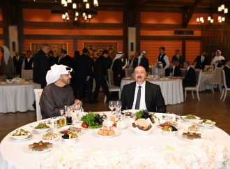 Şuşada Prezident İlham Əliyevin adından Birləşmiş Ərəb Əmirliklərinin Prezidentinin şərəfinə rəsmi nahar verilib