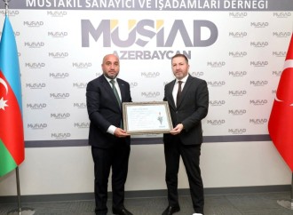 Azərbaycanın Türkiyədəki Ticarət Nümayəndəsi Tamerlan Tağıyev MÜSİAD Azərbaycan dərnək mərkəzini ziyarət edib