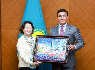 Türk mədəniyyəti və irsi fondunun təşəbbüsü ilə ICESCO-nun baş direktoru və Çimkənd vilayətinin akimi bir araya gəlib