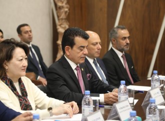 Türk mədəniyyəti və irsi fondunun təşəbbüsü ilə ICESCO-nun baş direktoru Türkistan vilayəti akim müavini və Türkistan şəhəri akimi ilə bir araya gəlib