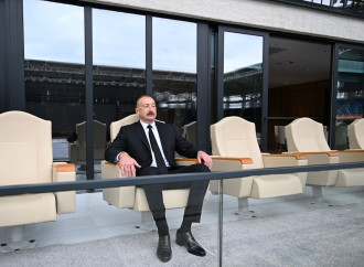 Prezident İlham Əliyev Gəncə şəhər stadionunun açılışında iştirak edib