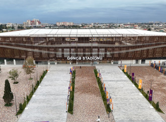 Prezident İlham Əliyev Gəncə şəhər stadionunun açılışında iştirak edib