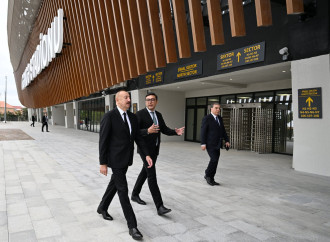 Prezident İlham Əliyev Gəncə şəhər stadionunun açılışında iştirak edib