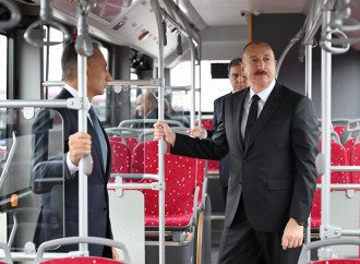 Prezident İlham Əliyev “BakuBus” MMC-nin Gəncə Avtoparkının açılışında iştirak edib