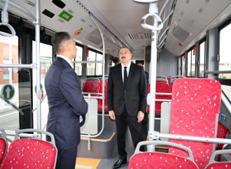 Prezident İlham Əliyev “BakuBus” MMC-nin Gəncə Avtoparkının açılışında iştirak edib