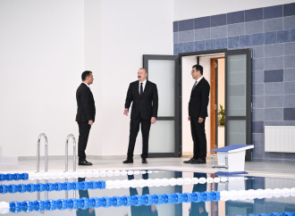 Prezident İlham Əliyev Yevlax Olimpiya İdman Kompleksinin açılışında iştirak edib