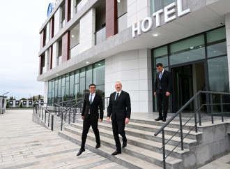 Prezident İlham Əliyev Yevlax Olimpiya İdman Kompleksinin açılışında iştirak edib