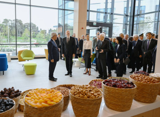 Prezident İlham Əliyev, birinci xanım Mehriban Əliyeva və Prezident Sercio Mattarella Bakıda İtaliya-Azərbaycan Universitetinin ilk tədris korpuslarının açılışı olub