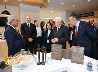 Prezident İlham Əliyev, birinci xanım Mehriban Əliyeva və Prezident Sercio Mattarella Bakıda İtaliya-Azərbaycan Universitetinin ilk tədris korpuslarının açılışı olub