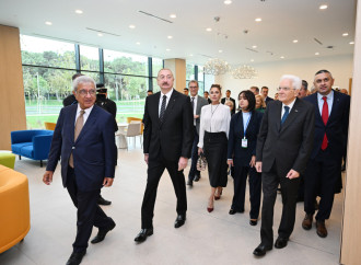 Prezident İlham Əliyev, birinci xanım Mehriban Əliyeva və Prezident Sercio Mattarella Bakıda İtaliya-Azərbaycan Universitetinin ilk tədris korpuslarının açılışı olub