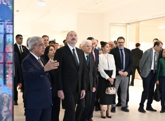 Prezident İlham Əliyev, birinci xanım Mehriban Əliyeva və Prezident Sercio Mattarella Bakıda İtaliya-Azərbaycan Universitetinin ilk tədris korpuslarının açılışı olub