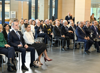 Prezident İlham Əliyev, birinci xanım Mehriban Əliyeva və Prezident Sercio Mattarella Bakıda İtaliya-Azərbaycan Universitetinin ilk tədris korpuslarının açılışı olub