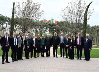 Prezident İlham Əliyev, birinci xanım Mehriban Əliyeva və Prezident Sercio Mattarella Bakıda İtaliya-Azərbaycan Universitetinin ilk tədris korpuslarının açılışı olub