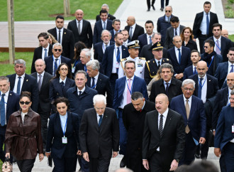 Prezident İlham Əliyev, birinci xanım Mehriban Əliyeva və Prezident Sercio Mattarella Bakıda İtaliya-Azərbaycan Universitetinin ilk tədris korpuslarının açılışı olub