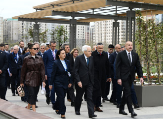 Prezident İlham Əliyev, birinci xanım Mehriban Əliyeva və Prezident Sercio Mattarella Bakıda İtaliya-Azərbaycan Universitetinin ilk tədris korpuslarının açılışı olub