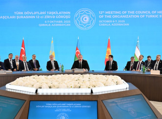 Prezident İlham Əliyev Türk Dövlətləri Təşkilatının Dövlət Başçıları Şurasının 12-ci Zirvə Görüşündə çıxış edib