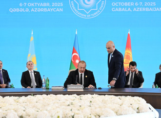 Prezident İlham Əliyev Türk Dövlətləri Təşkilatının Dövlət Başçıları Şurasının 12-ci Zirvə Görüşündə çıxış edib