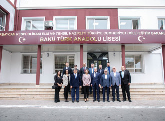 MÜSİAD Azərbaycan Bakı Türk Anadolu Liseyinin Əhmədli filialını ziyarət edib