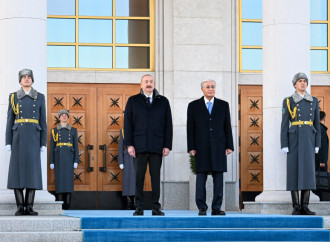 Prezident İlham Əliyev Qazaxıstana dövlət səfərinə gəlib