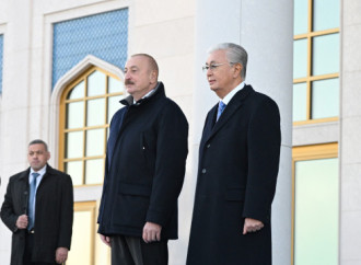 Prezident İlham Əliyev Qazaxıstana dövlət səfərinə gəlib