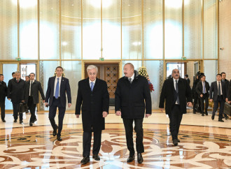 Prezident İlham Əliyev Qazaxıstana dövlət səfərinə gəlib