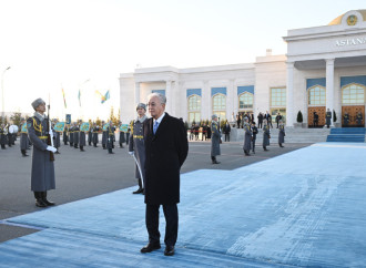 Prezident İlham Əliyev Qazaxıstana dövlət səfərinə gəlib