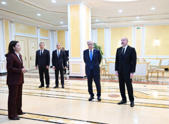 Astanada Prezident İlham Əliyevin və Kasım-Jomart Tokayevin iştirakı ilə “Orta dəhlizin inkişafı” birgə layihəsinin təqdimatı olub