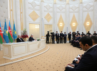 Prezident İlham Əliyev və Kasım-Jomart Tokayev mətbuata bəyanatlarla çıxış ediblər