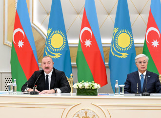 Prezident İlham Əliyev və Kasım-Jomart Tokayev mətbuata bəyanatlarla çıxış ediblər