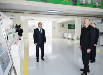 Prezident İlham Əliyev Sabirabadda aqrokimyəvi vasitələrin istehsalı müəssisəsinin fəaliyyəti ilə tanış olub