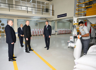 Prezident İlham Əliyev Sabirabad Sənaye Məhəlləsində toxum istehsalı müəssisəsinin fəaliyyəti ilə tanış olub