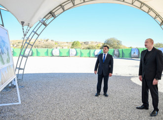 Prezident İlham Əliyev Cəbrayıl şəhər məscidinin təməlini qoyub