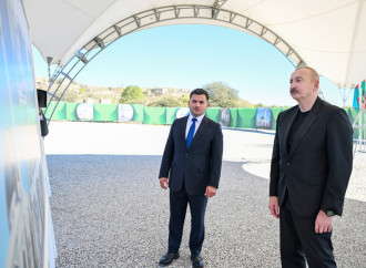 Prezident İlham Əliyev Cəbrayıl şəhər məscidinin təməlini qoyub