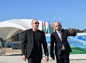 Prezident İlham Əliyev Cəbrayıl şəhər məscidinin təməlini qoyub