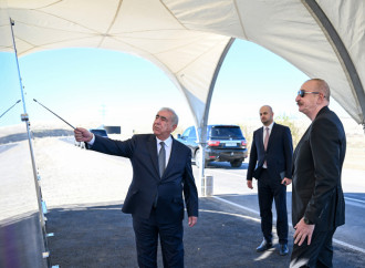 Prezident İlham Əliyev Cəbrayıl rayonunda “Şəfəq” Günəş Elektrik Stansiyasına gedən avtomobil yolunun açılışında iştirak edib