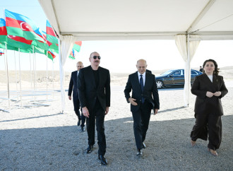 Prezident İlham Əliyev Cəbrayıl rayonunun Şahvəlli kəndində “Şəms” və “Üfüq” Günəş Elektrik stansiyalarının təməlini qoyub