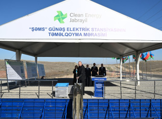 Prezident İlham Əliyev Cəbrayıl rayonunun Şahvəlli kəndində “Şəms” və “Üfüq” Günəş Elektrik stansiyalarının təməlini qoyub