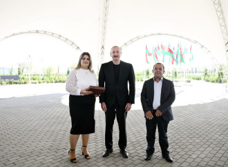 Prezident İlham Əliyev Zəngilanın Məmmədbəyli və Ağalı kəndlərinin sakinlərinə mənzillərin açarlarını təqdim edib