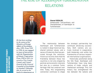 Türkmənistan jurnalında səfir Qismət Gözəlovun Azərbaycan-Türkmənistan münasibətlərinə dair məqaləsi dərc olunub