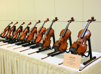 Heydər Əliyev Fondunun dəstəyi ilə alınan musiqi alətlərinin təqdimatı olub