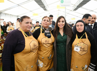 Heydər Əliyev Fondunun vitse-prezidenti Leyla Əliyeva və Bakı Media Mərkəzinin rəhbəri Arzu Əliyeva arıçılıq məhsullarının sərgi-satış yarmarkasını ziyarət ediblər