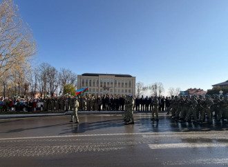 Şuşada Zəfər Gününün 5 illiyi münasibətilə hərbi yürüş keçirilib