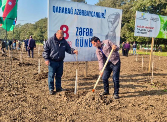Zəfər Günü ilə əlaqədar meşə fondu torpaqlarında 30 mindən artıq ağac əkilib (FOTO)