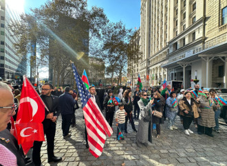 Nyu Yorkun məşhur parkında Azərbaycanın Dövlət Bayrağı ucaldılıb (FOTO)